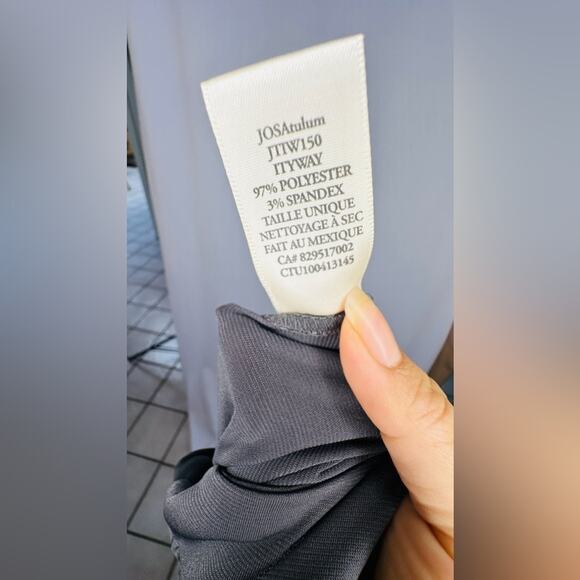 NWT Josa Tulum Cata Maxi Goddess Tie Low Halter Dress – Warm Grey (One Size) - Picture 10 of 10